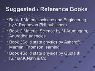 V Raghavan Material Science Pdf Unit 1 | PPS