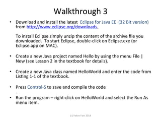 Java Intro: Unit1. Hello World | PPT