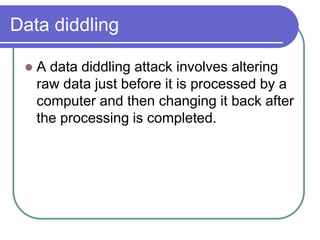 Data Diddling
