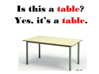 Is this a table?
Yes, it’s a table.
 
