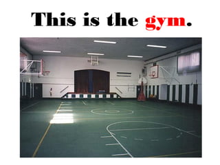 This is the gym.
 
