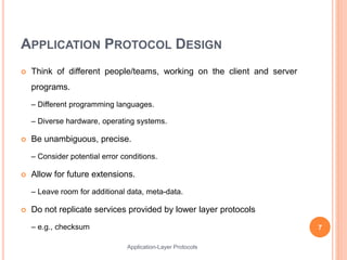 Application Layer | PPTX | Computer Networking | Computing