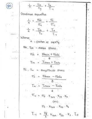ME6503 - DESIGN OF MACHINE ELEMENTS UNIT - I NOTES | PDF