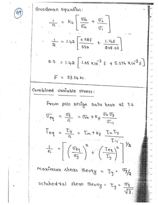 ME6503 - DESIGN OF MACHINE ELEMENTS UNIT - I NOTES | PDF