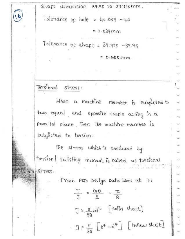 Me6503 Design Of Machine Elements Unit I Notes