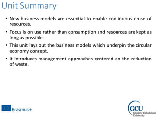 Unit 1.2 Business models and the circular economy | PPTX