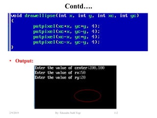 Contd….
• Output:
112By: Tekendra Nath Yogi2/9/2019
 