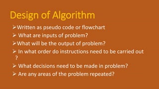 Fundamental of Algorithms | PPT