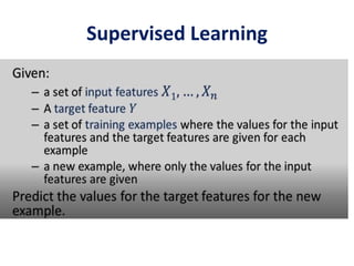 Supervised Learning
 