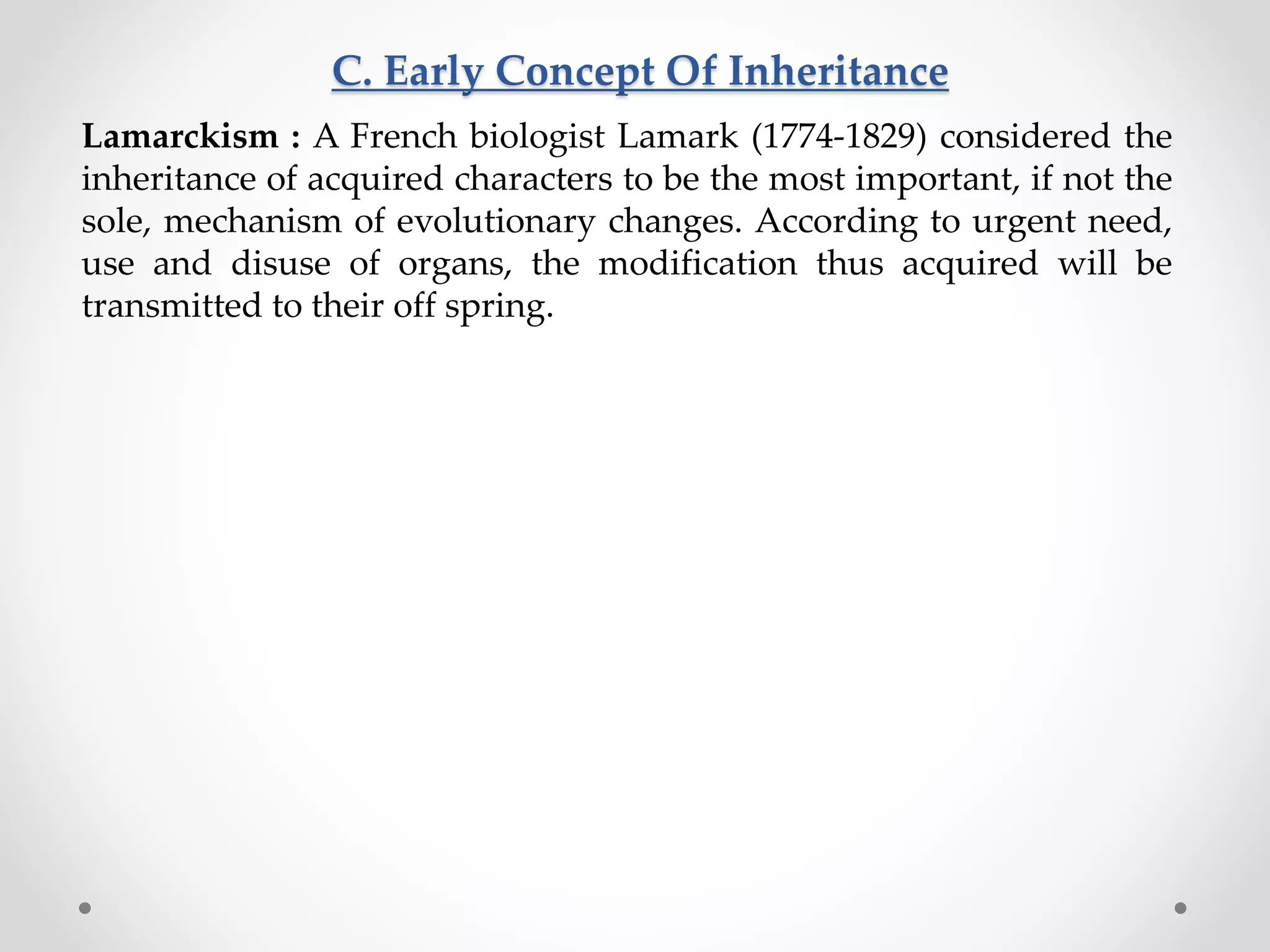 Unit 1.1.a. principle of genetics defintion and history- early concepts ...