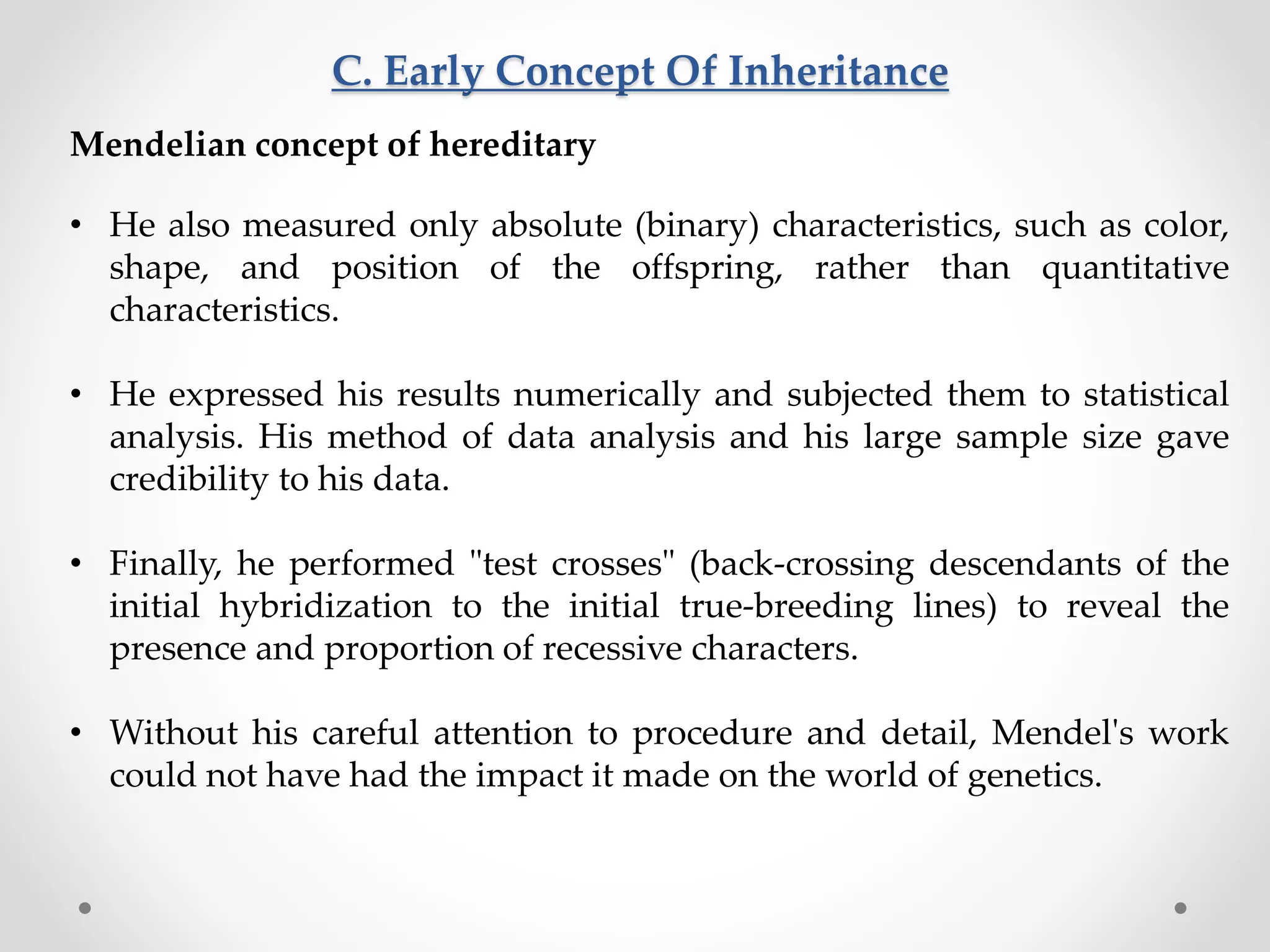 Unit 1.1.a. principle of genetics defintion and history- early concepts ...