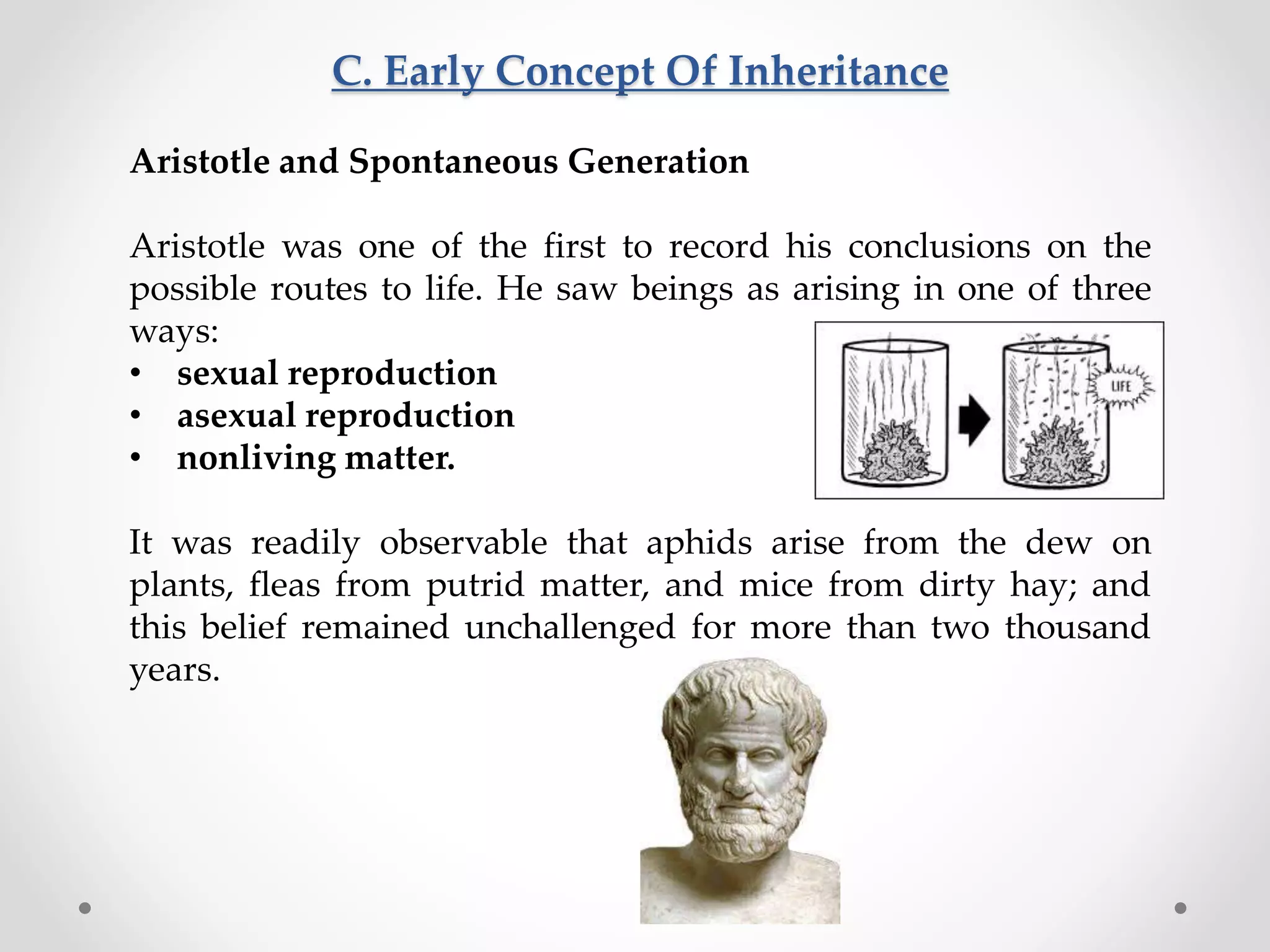 Unit 1.1.a. principle of genetics defintion and history- early concepts ...