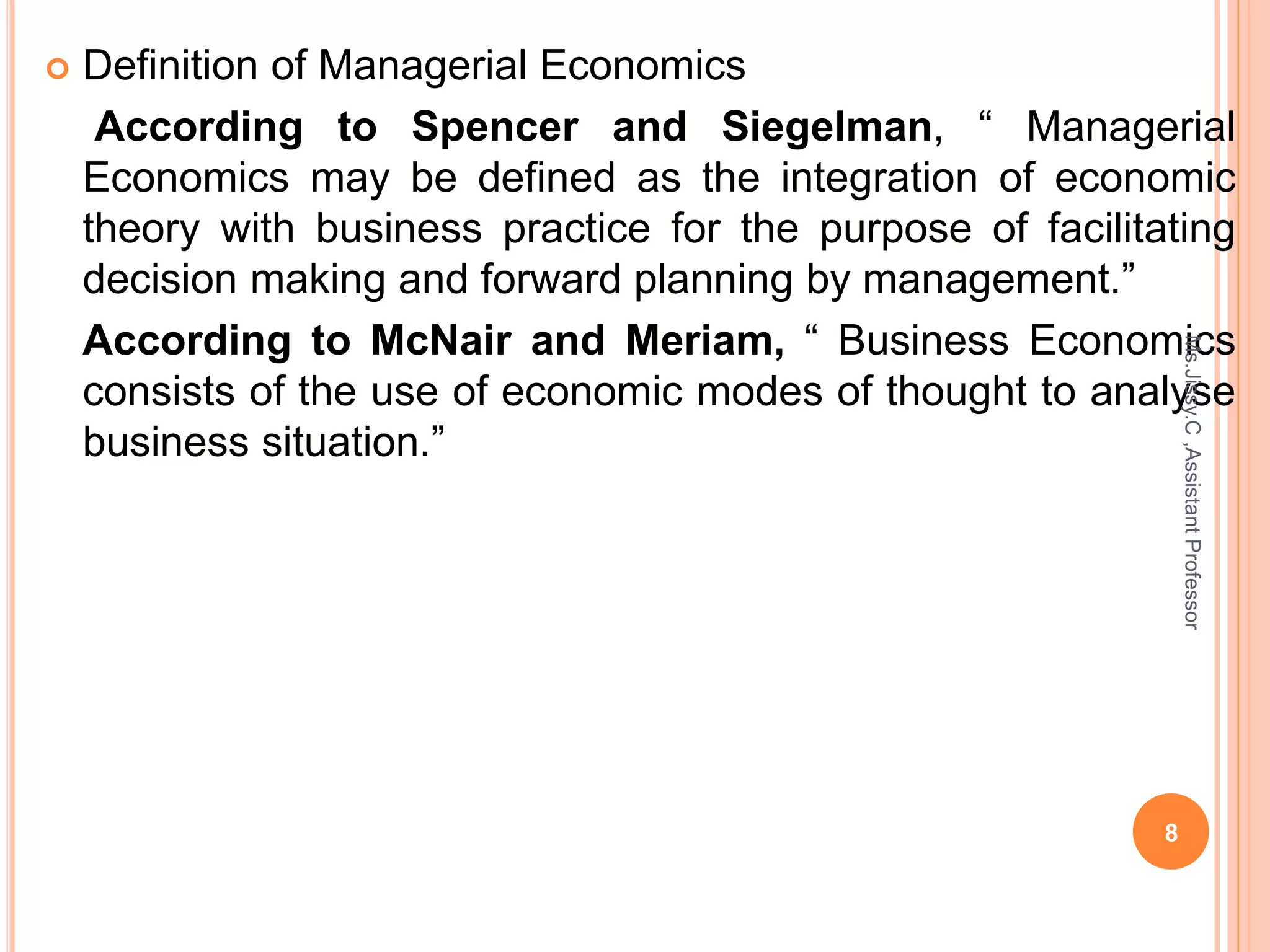 Managerial Economics | PPTX