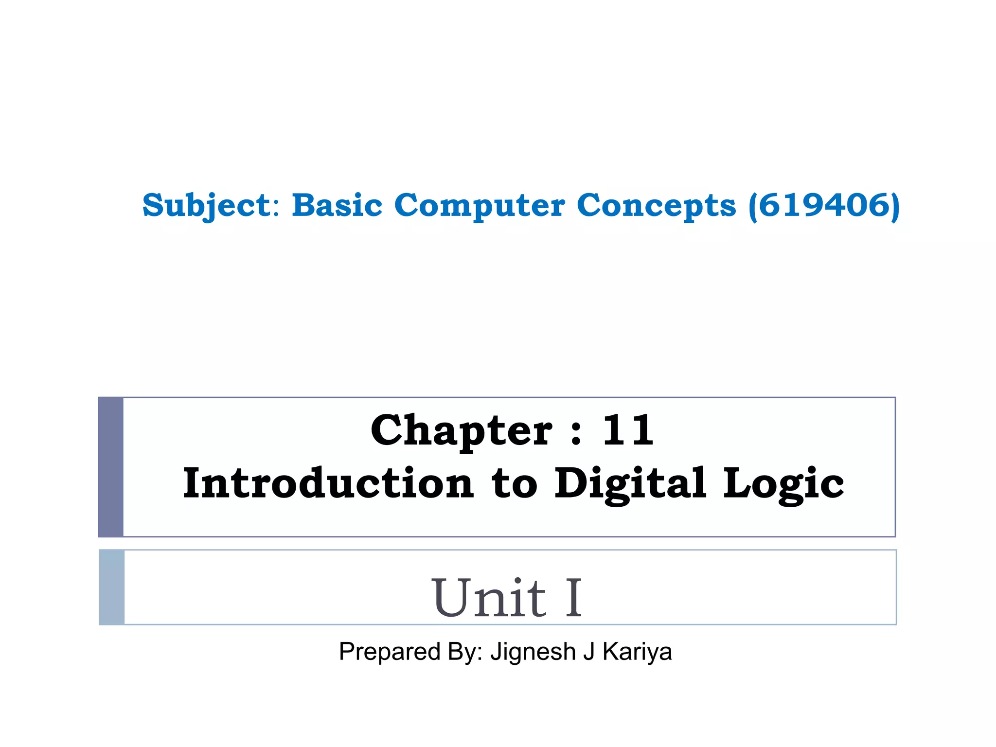 Digital Logic Gates
