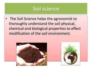 Agromy Introduction of Agronomy | PPTX
