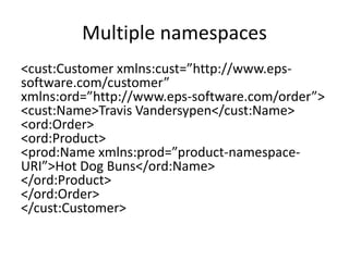 fundamentals of XML | PPTX