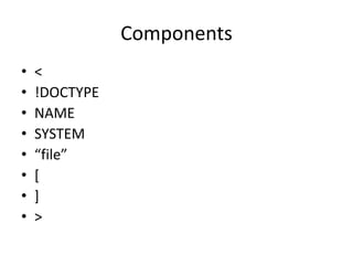 fundamentals of XML | PPTX