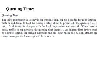 Queuing Time:
 