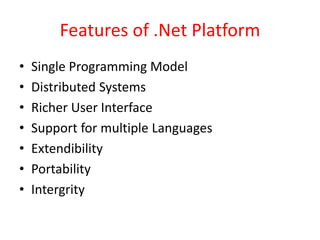 Microsoft .Net Technology | PPTX
