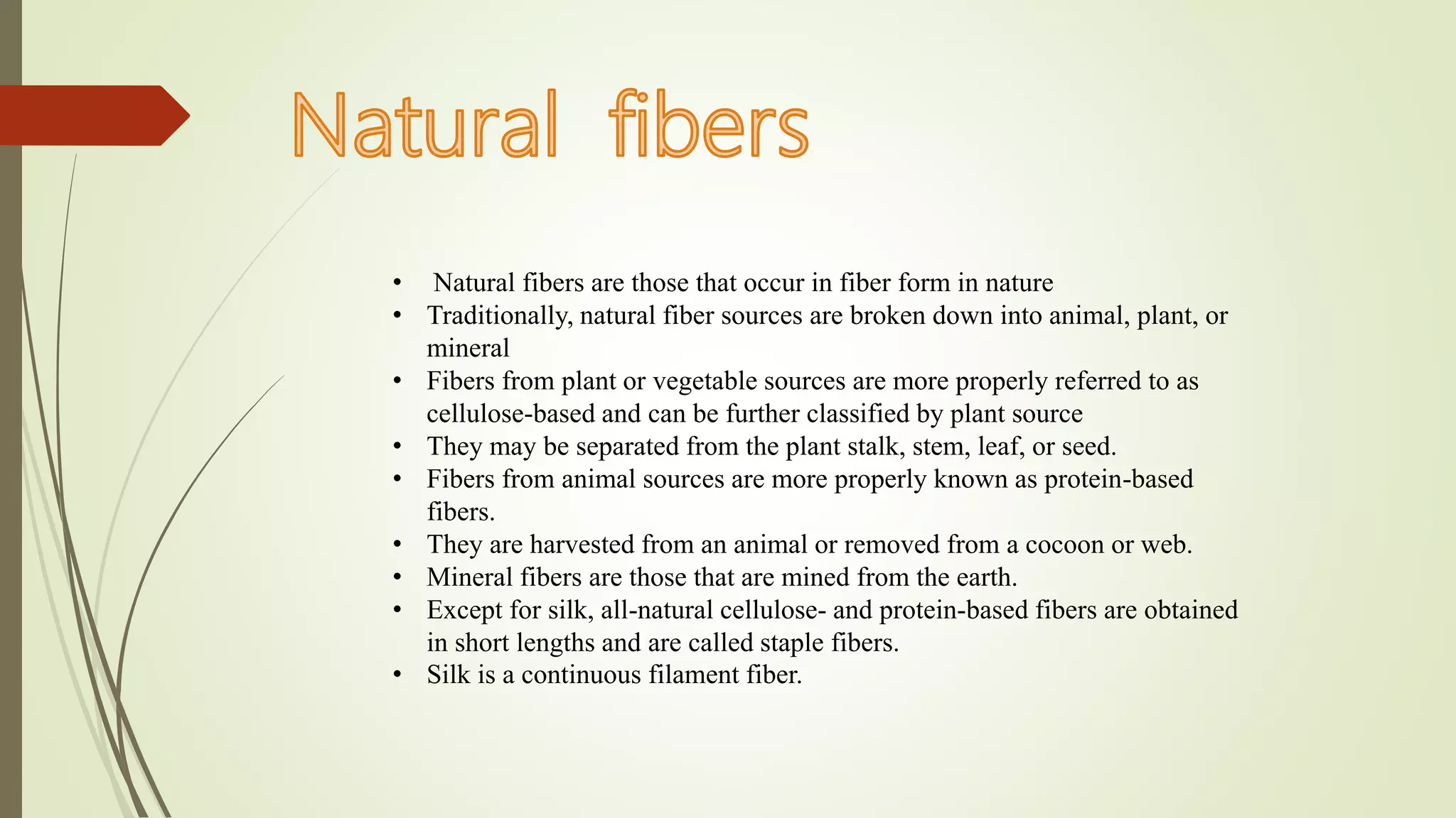 classification of textile fibre | PPTX