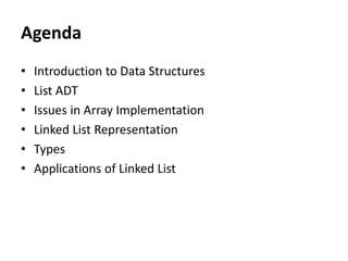 Unit 1 LINEAR DATA STRUCTURES | PPTX