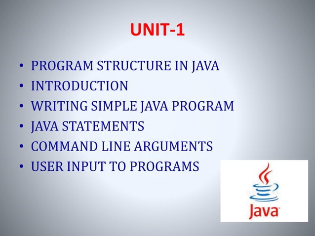 JAVA PROGRAMMING | PPT