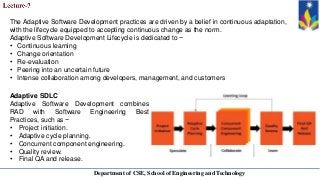 Software Engineering and Testing MEthodologies Sharda Ppt | PPTX