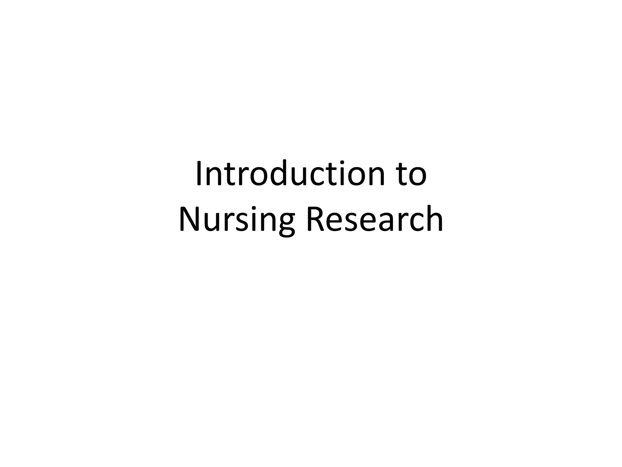 introduction to research | PPT