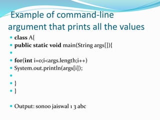 JAVA - INHERITANCE
Inheritance can be defined as the process
where one class acquires the properties
(methods and fields)...