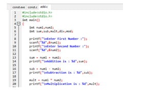 MCA 101-Programming in C with Data Structure UNIT I by Prof. Rohit ...