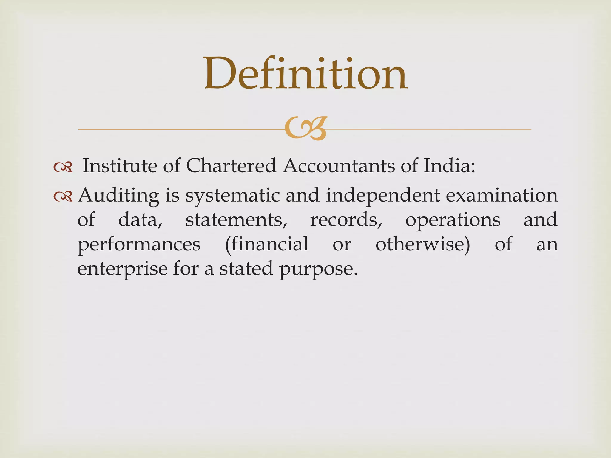 Auditing Introduction | PPTX