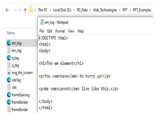 Web Technology Part 1 | PPTX