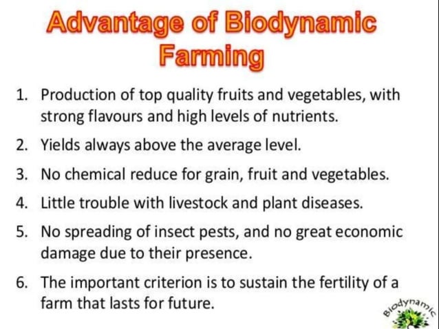 UNIT 1. BIODYNAMIC AGRICULTURE.pptx | Agriculture | Industries