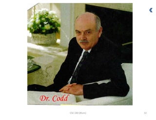 CSC 240 (Blum) 32
Dr. Codd
 