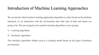 Machine Learning Problem Statement Machine Learning Contents.pptx