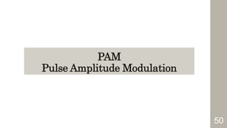 50
PAM
Pulse Amplitude Modulation
 