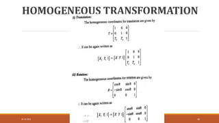 HOMOGENEOUS TRANSFORMATION
30-10-2023 46
 