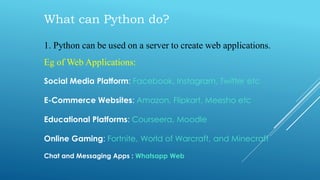 Introduction to Python | PPT
