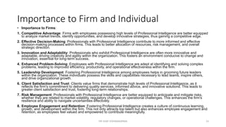 Profrce Intelligence Unit :1 Basics of Professional Intelligence | PPTX