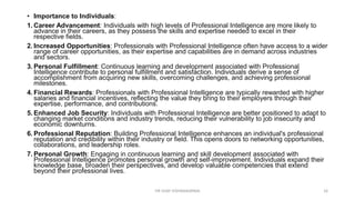 Professional Intelligence Unit :1 Basics of Professional Intelligence | PPTX