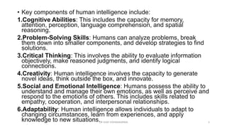 Professional Intelligence Unit :1 Basics of Professional Intelligence | PPTX