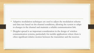 Wireless channels in wireless communication | PPTX