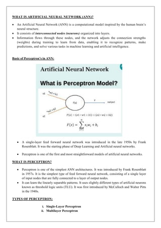 CCS355 Neural Networks & Deep Learning Unit 1 PDF notes with Question ...