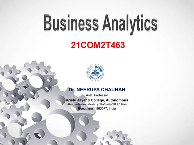 Introduction to Business Analytics---PPT | PPTX | Databases | Computer ...