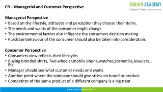 Introduction of Consumer behaviour - Bangalore University | PPTX