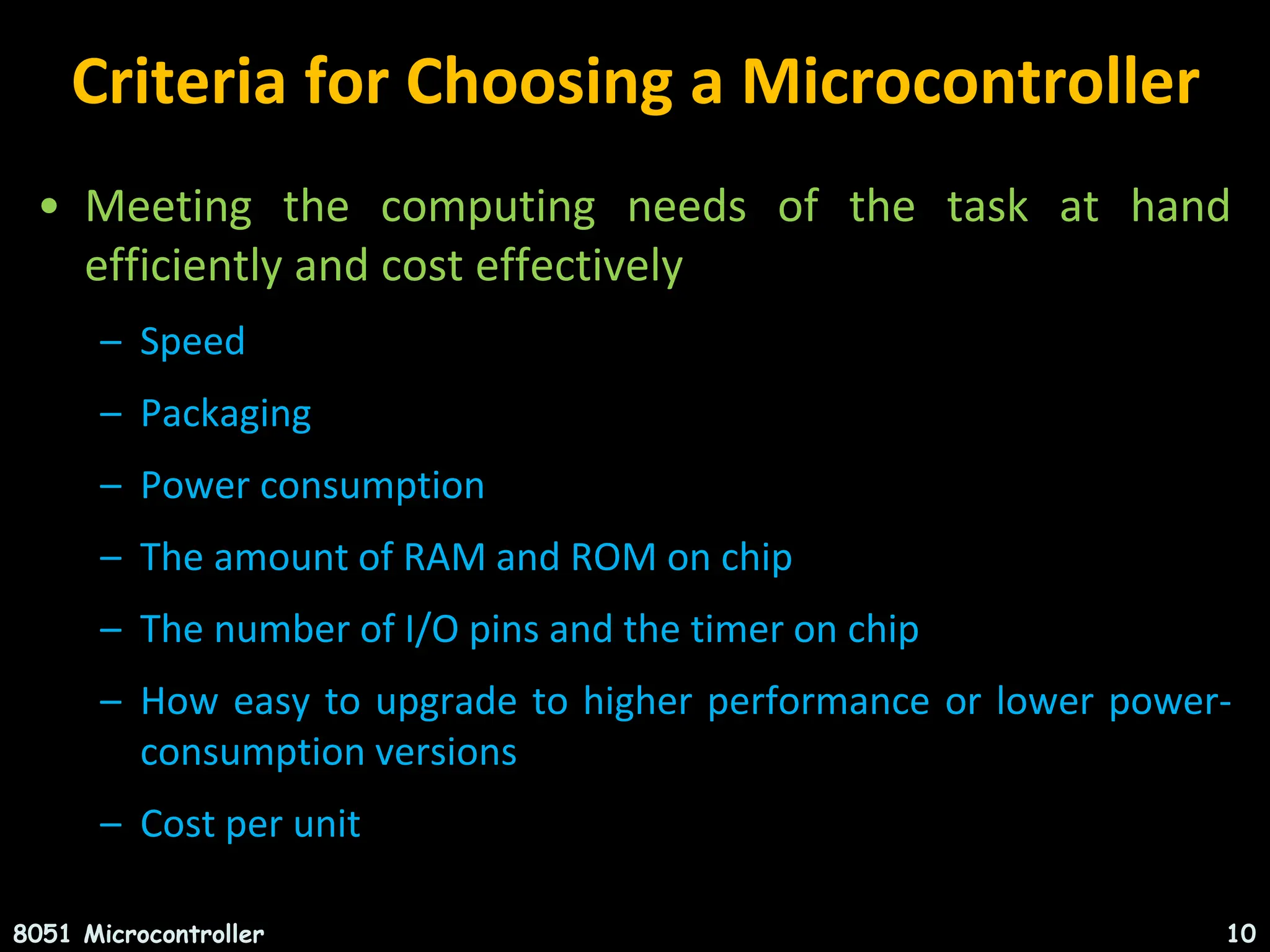 INTRODUCTION TO MICROCONTROLLERS(8051) ARCHITECTURE,INSTRUCTION SET ...