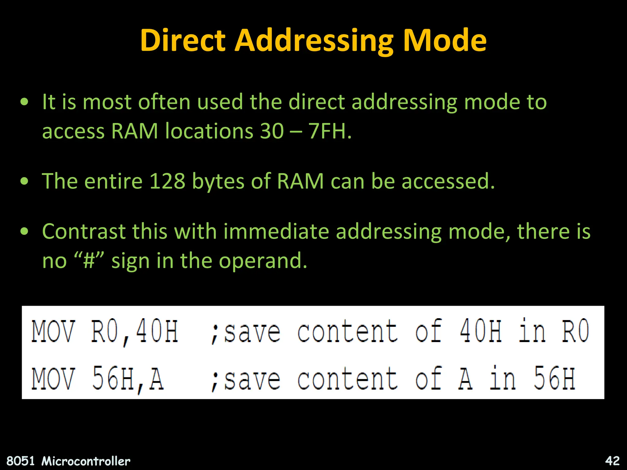 INTRODUCTION TO MICROCONTROLLERS(8051) ARCHITECTURE,INSTRUCTION SET ... image.