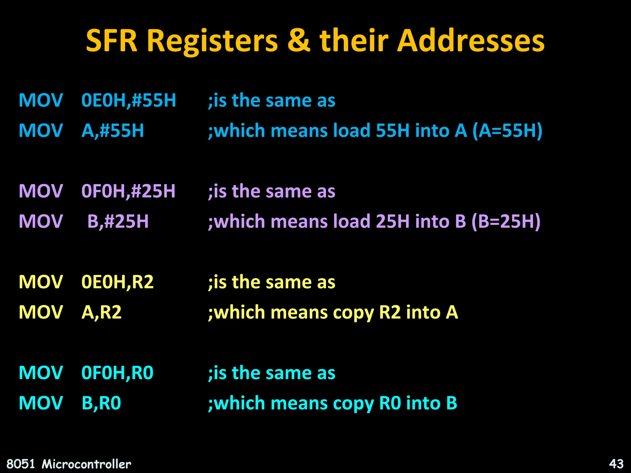 INTRODUCTION TO MICROCONTROLLERS(8051) ARCHITECTURE,INSTRUCTION SET ... image.