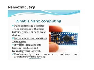 Nanocomputing
 