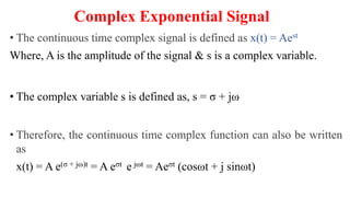 Signals and System UNIT1 Lecture Material | PDF